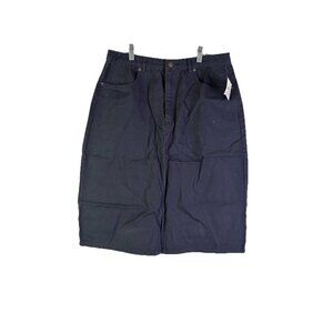 Deadstock Vintage 90s Cotton Chino Canvas Straight Skirt